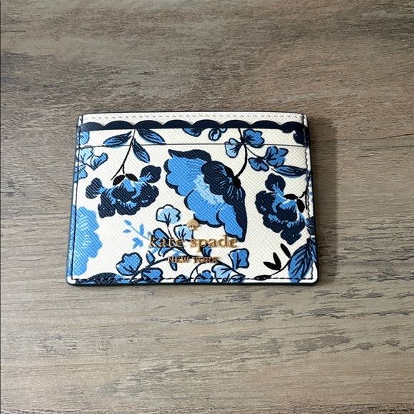 Kate Spade Madison Vase Floral Small Slim Card Holder - Picture 4 of 5